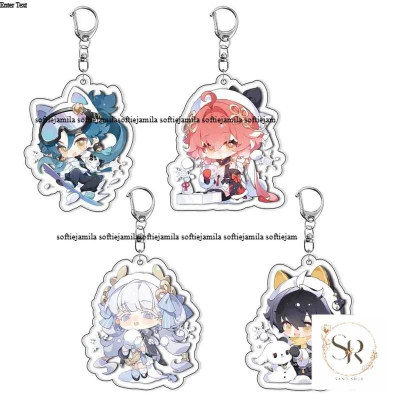 Trò chơi wuthering sóng changli jinhsi jiyan Rover Keychain cosplay hình mặt dây chuyền Anime Keyrin