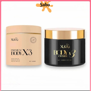 Combo 2 Hộp Kem Trắng Da Body XUKA X3 Đen Hồng Dưỡng Trắng Da, Thấm Nhanh Không Nhờn Bết Rít