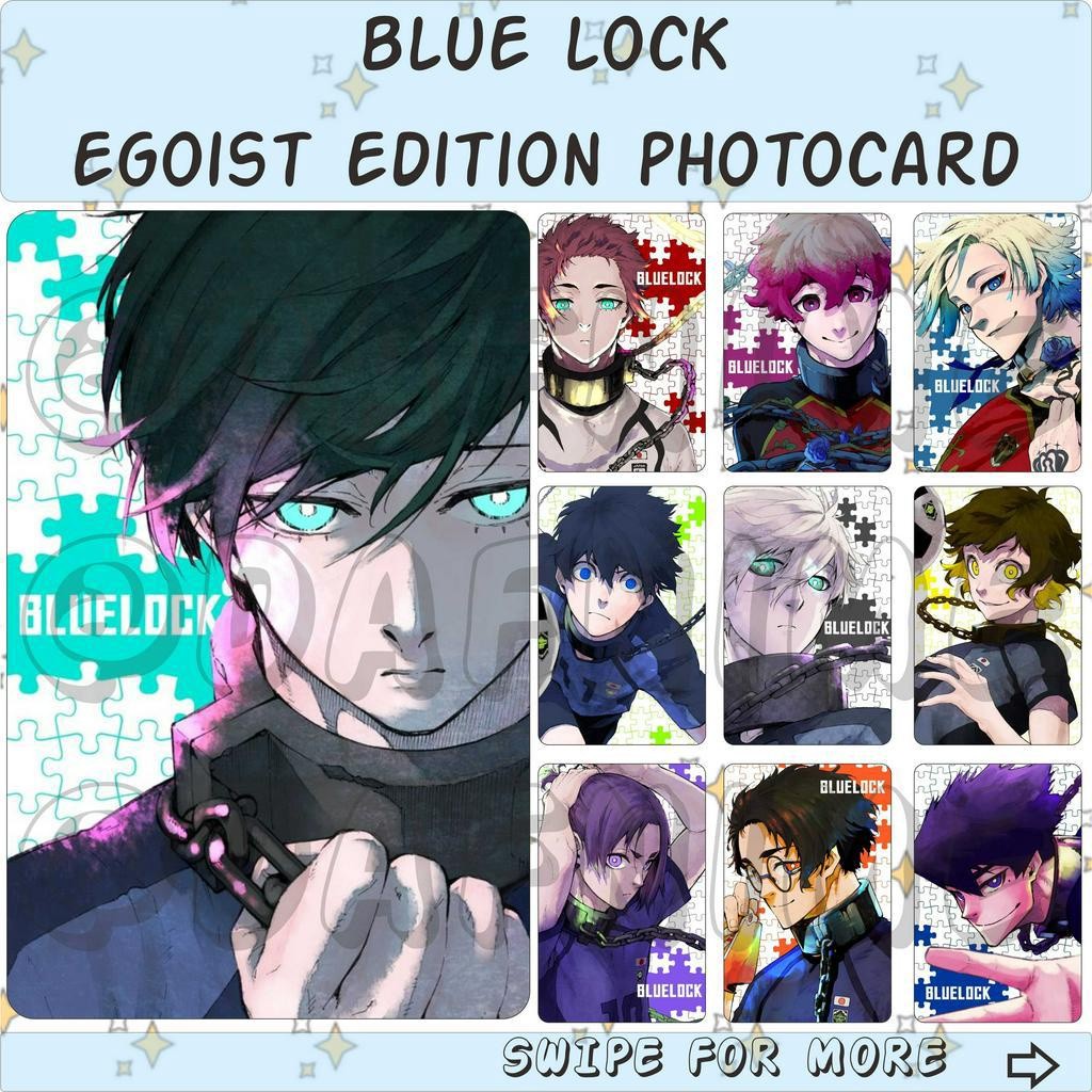 BLUE LOCK EGOIST EDITION PHOTOCARD ANIME - Card Unofficial bo góc cán nhám 2 mặt