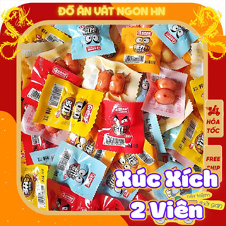 Xúc xích sụn 2 viên xúc xích đồ ăn vặt cổng trường giá rẻ