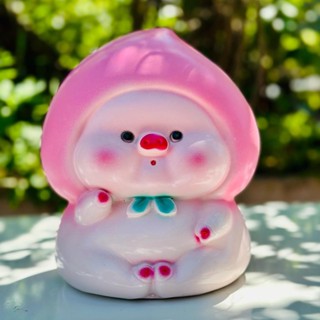 Ống tiết kiệm BÉ ĐÀO cute  LỖ TRÒN | Heo đất/lợn đất | quà tặng, trang trí Ống Heo Đựng Tiền quả dâu heo