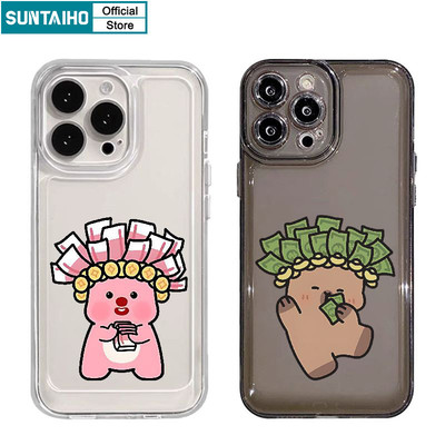 Suntaiho Ngộ nghĩnh Vỏ Độc Đáo Capybara Họa Tiết Loopy Ốp lưng Iphone 16 15 14 13 12 11 Pro Max IP 7 8 Plus Iphon X Xs XR Xs Max TPU Mềm Cao Cấp Chống Sốc Ốp Lưng