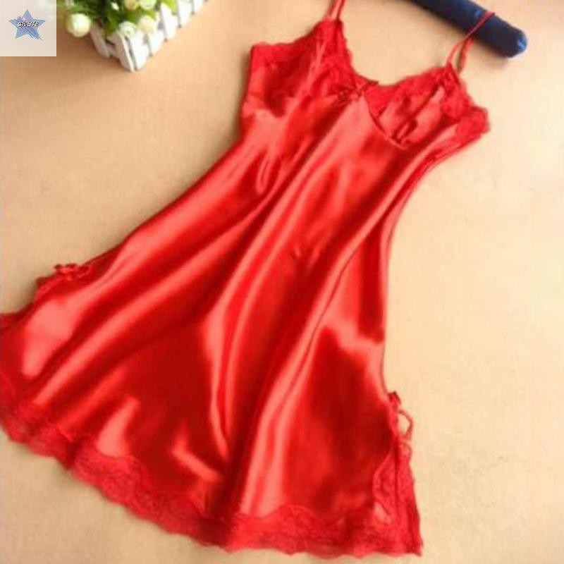 Gjcute Đồ Ngủ Gợi Cảm Người Phụ Nữ Deep-V Váy Ngủ Nữ Ngủ Plus Kích Thước Váy Ngủ Ren Váy Ngủ Đồ Lót Không Tay VN