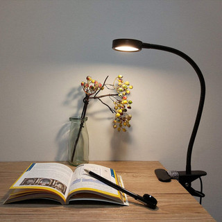  Đèn đọc sách kẹp bàn Led 5W Thân đèn kim loại 3 chế độ sáng phù hợp khi học tập đọc sách làm việc 