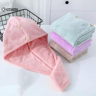 Kuzhen Tóc Mũ Sấy Tóc Dài Nhanh Khô Khăn Nữ Mũ Tắm Chắc Chắn Mũ Tắm Phòng Tắm Siêu Hấp Thụ Turban Tóc Sấy Mũ HOT