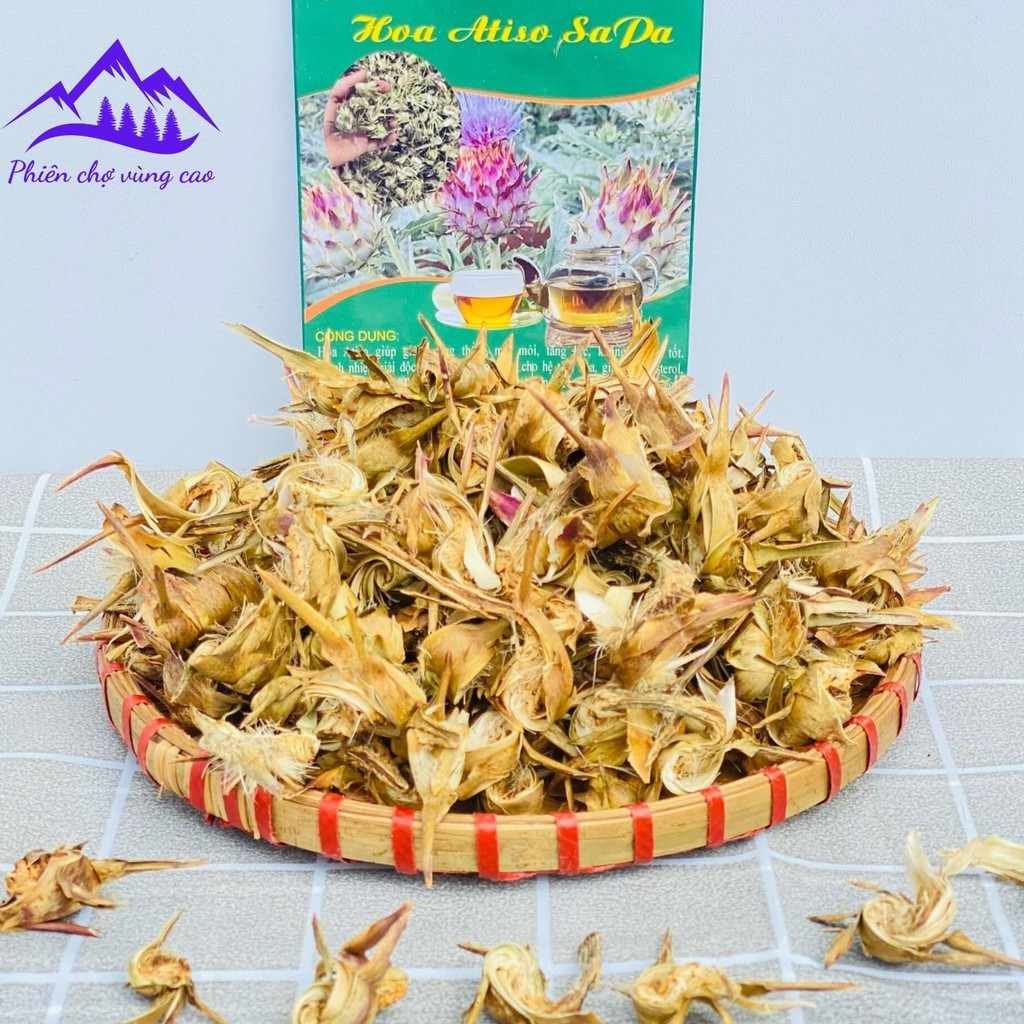 Hoa Atiso xanh Sapa sấy khô loại 1 (búp xanh, vụ mới), bông actiso Sa pa, Đà Lạt giúp tăng cường chứ