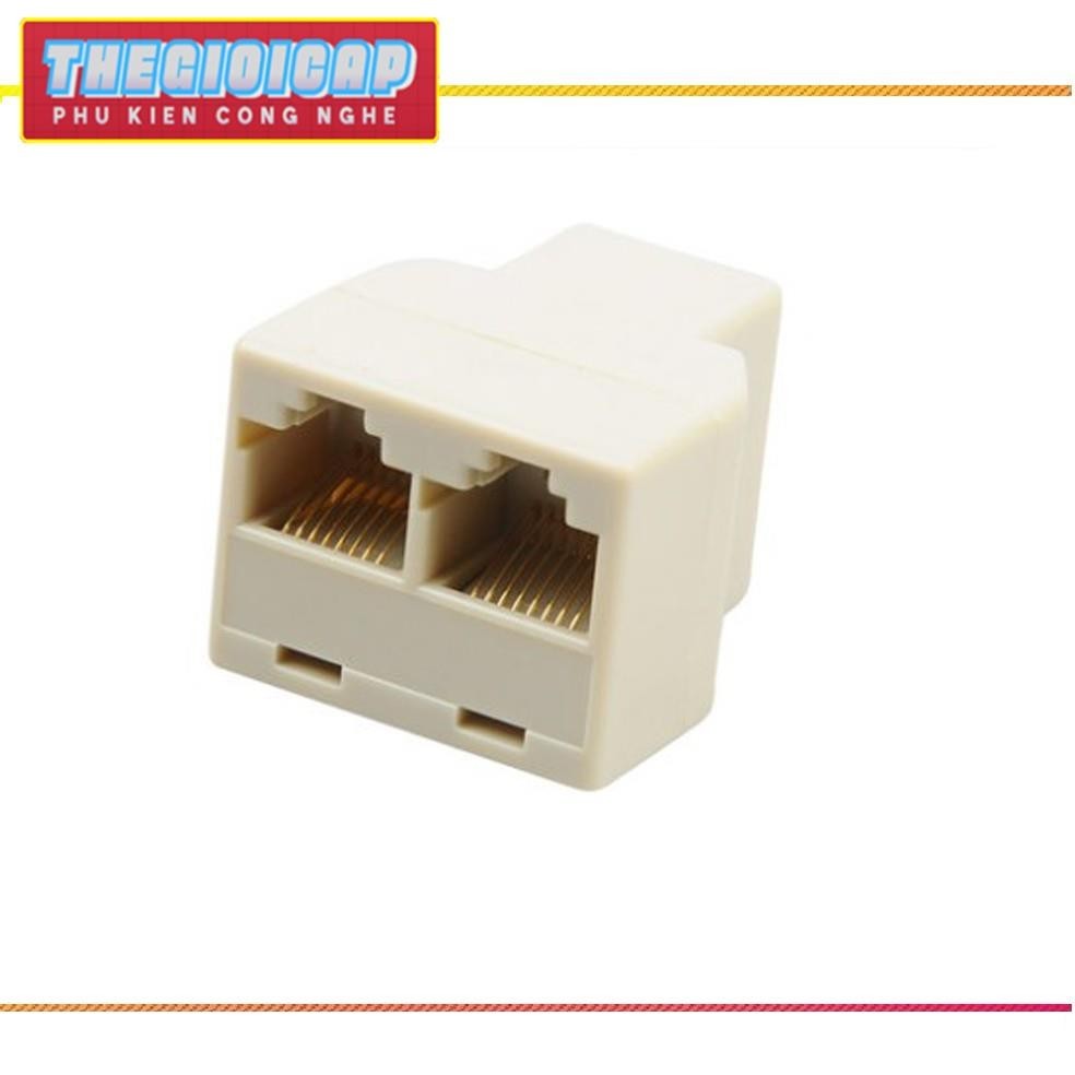 Đầu nối dây mạng RJ45 1 ra 2 (Trắng)