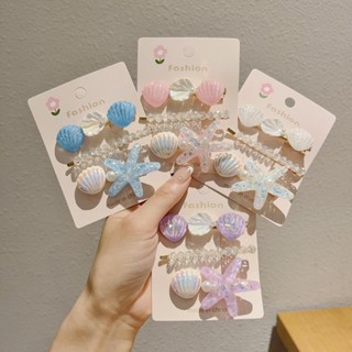 Nàng Tiên Cá Mũ Đội Đầu Sao Biển Kẹp Tóc Mỏ Vịt Kẹp