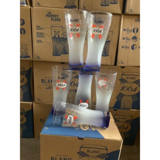 Set 6 Ly Bia Cao 330ml Nhập Khẩu Logo 1664 Blanc / Budweiser, Ly Dày Siêu Đẹp