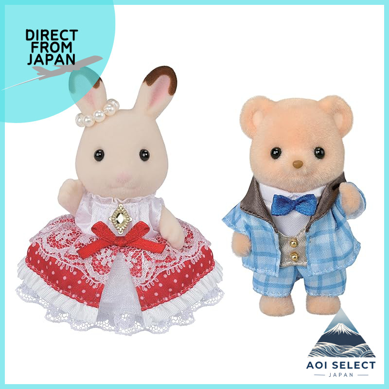 Búp bê Sylvanian Families 【 Bạn bè kỷ niệm -Flare & Theo- 】 C-76 ST Mark Được chứng nhận Tuổi từ 3 t