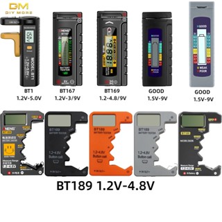 DIYMORE BT1 / BT167 / BT169 / BT189 Máy kiểm tra mức pin Hiển thị mức pin Đo điện áp Hỗ trợ nhiều phép đo pin