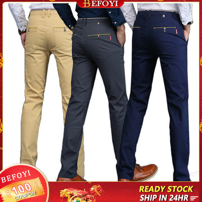 Bán Quần Nam Cotton Trang Trọng Quần Chinos Đàn Hồi Thông Minh Nam Công Sở Quần Thường Ngày Mặc Công Sở Áo