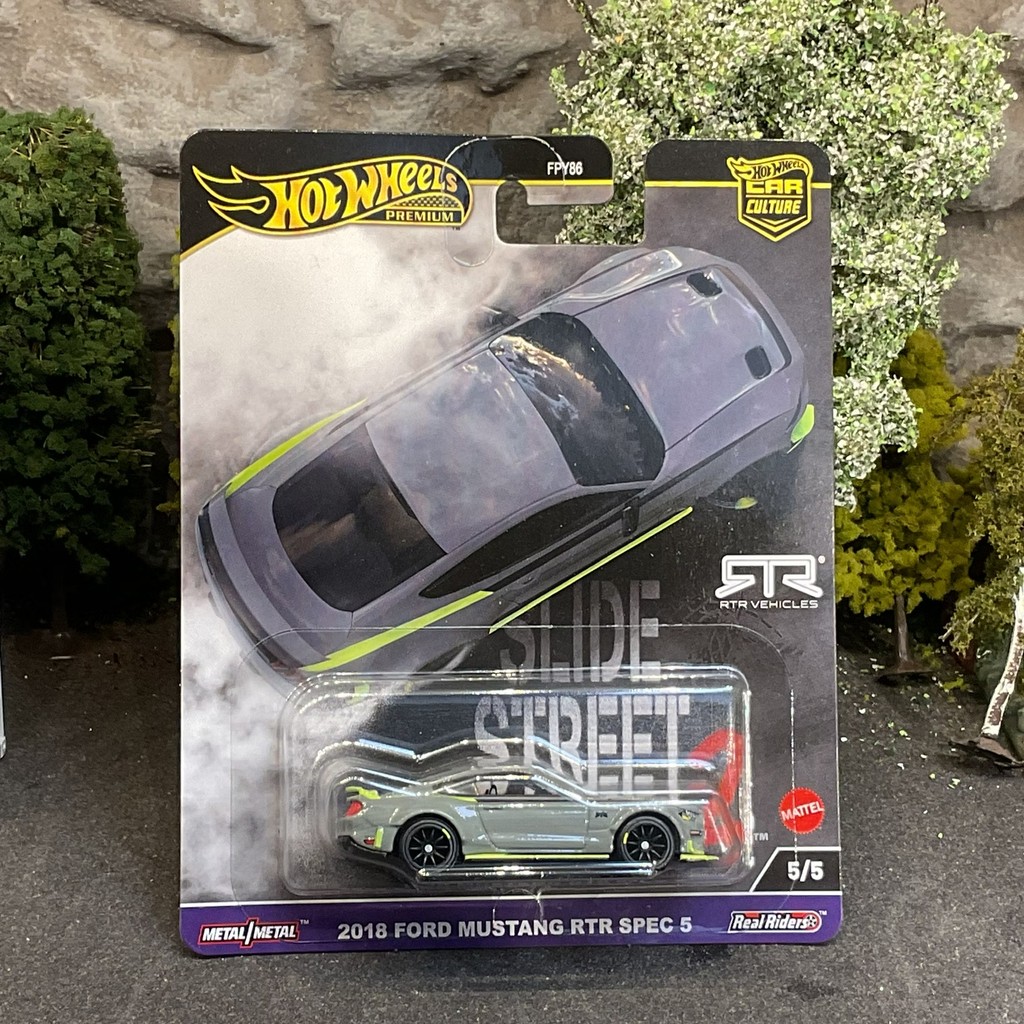 Mô hình siêu xe HKC85 Hot Wheels PremiumCar Culture 2018 Ford Mustang RTR Spec 5