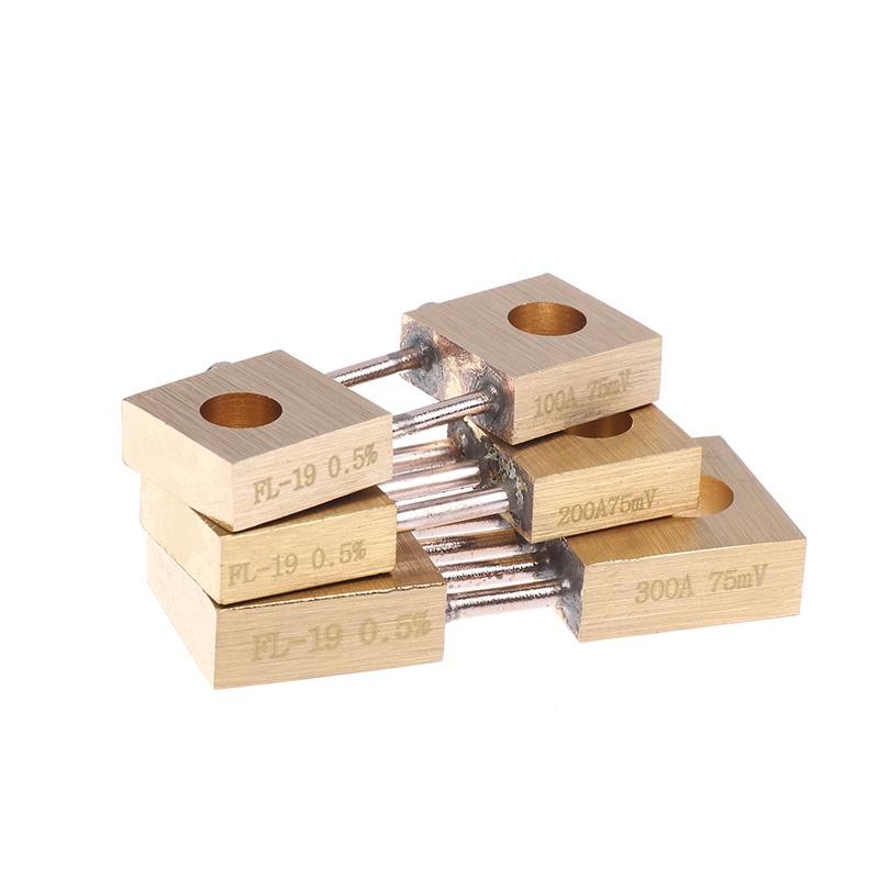 FL-19 Shunt 300A 200A 100A 75mV Ampe kế Shunt Điện trở cho Vôn kế kỹ thuật số Đồng hồ đo dòng điện m