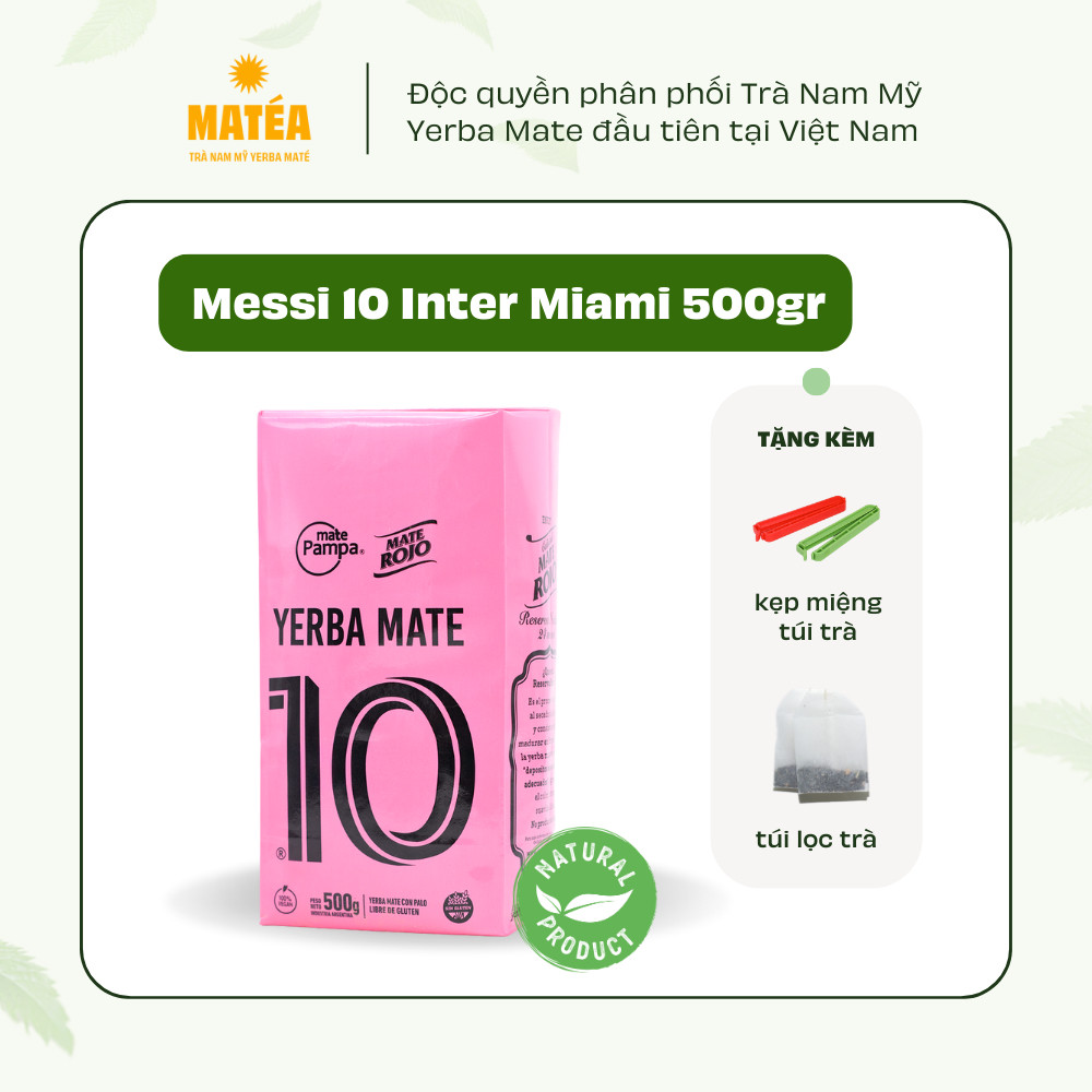 Trà Yerba Mate Rojo “10” – Messi Inter Miami (500 g)