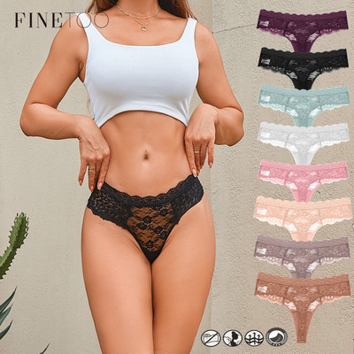 Finetoo Ren Hoa Quần Lót Nữ Cotton Nguyên Chất Thoáng Khí Mềm Mại Quần Đùi Màu Trơn Thấp S-XL