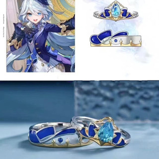 Anime Trò Chơi Genshin Tác Động Neuvillette Focalors Arlecchino Nahida Nhẫn Cá Tính Unisex Nhẫn Có Thể Điều Chỉnh cospaly Đảng Trang Sức