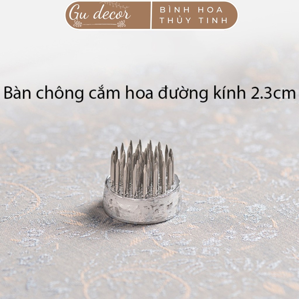 Bàn chông cắm hoa Ikebana kiểu Nhật đường kính 2.3cm cắm hoa nghệ thuật trang trí bàn tiệc
