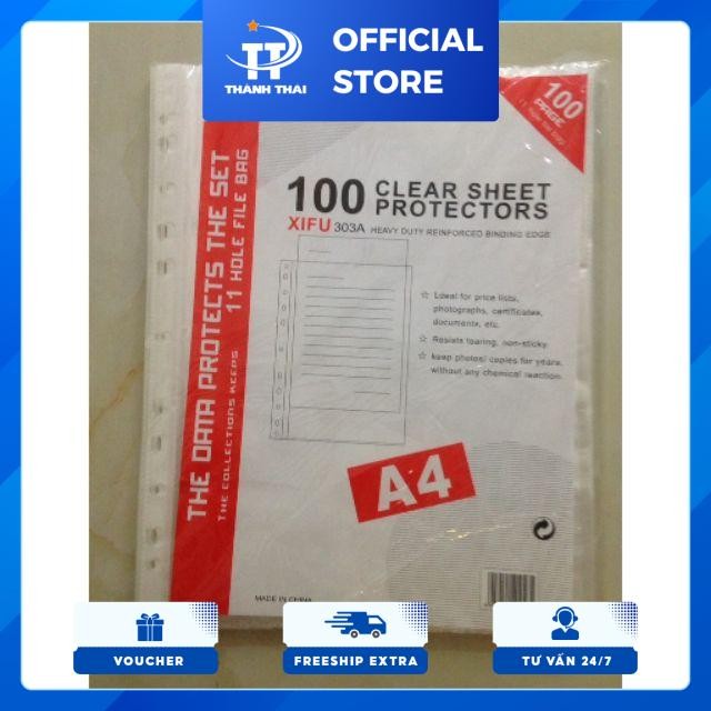 Combo 5 tập sơ my lỗ mỏng 3C A4 100 chiếc
