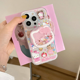 ốp lưng Ngọt thương Bạn gái For Samsung Galaxy A06 A16 M14 A05 A05S A14 A70 M51 M52 M54 M53 A04E A04 A03 A03S A02 M02 A02S A42 A21S A51 A71 4G A11 A31 M21 M11 M31 A20E M30S 5G Rocking Cute Kitty Flow Stand Holder Fine Hole Soft Phone Case TM 37