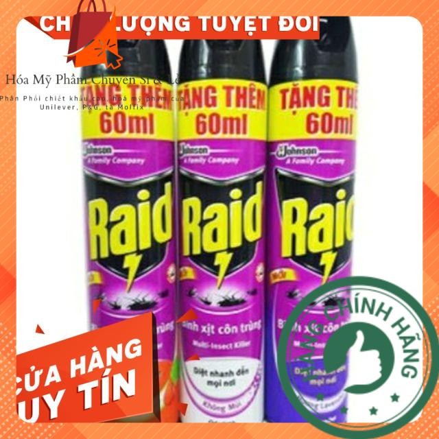 Bình xịt côn trùng Raid chai 660ml