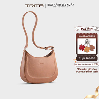 Túi Trita (Thời trang nữ phối họa tiết viền chỉ size 21 - Túi đeo vai da RHN256)