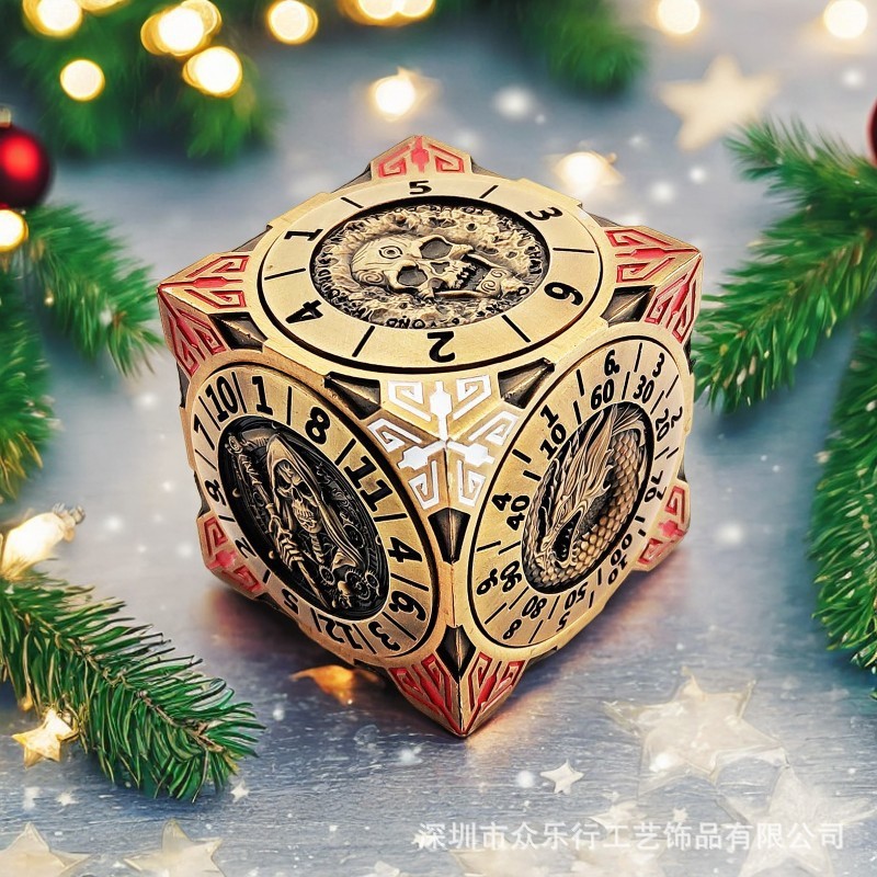 7 trong 1 Trò chơi bảng đội chạy bộ DND Dice Metal Dungeon và Dungeon đa mặt Cthulhu Sezi