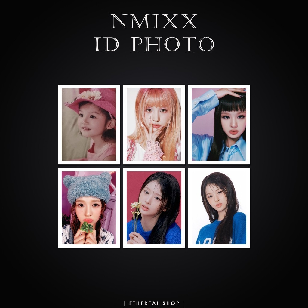 [ SET 06 PHOTO ID ] Ảnh Thẻ Thành Viên Nhóm NMIXX  - ID PHOTO NMIXX - Sticker Dán - Có Cán Màng Bảo 