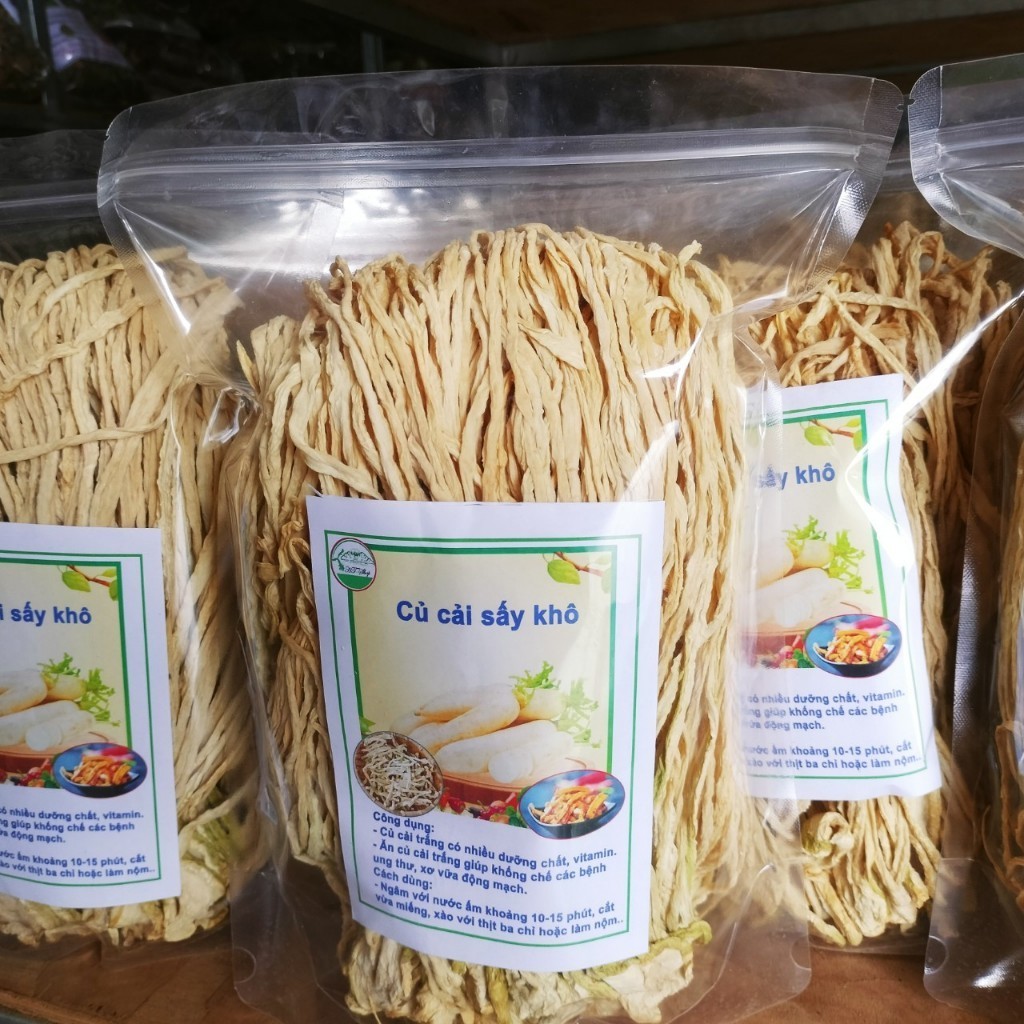 [Túi 1KG ]Củ Cải Khô Tây Bắc Ngon Giòn Ngọt Nấu Canh Trộn Gỏi Nộm Nấu Đa Dạng Món Ngon