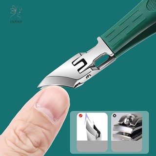 HNKMP Nail Slant Mouth Anti Splash Pointed Nail Clippers Lớn chéo Sharp Nail Kéo cho rãnh móng tay.