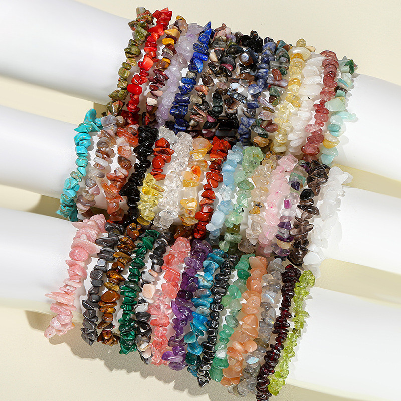 ((3 món) Hàng có sẵn Bán buôn Vòng tay pha lê Sỏi thời trang Đơn giản Vòng tay pha lê Vòng tay nam nữ Phong cách Duty Sản phẩm nhỏ