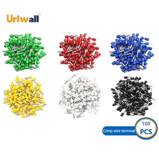 100 Miếng Thiết Bị Đầu Cuối Cách Nhiệt, Tay Cách Nhiệt, Dụng Cụ Dây Đầu Nối Điện Thoại Kẹp Đầu Nối Dây Cho Kết Nối Áp Suất Điện