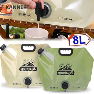 Túi đựng nước KANNERT 8L, Túi đựng nước cắm trại gấp di động, Túi đựng nước dung tích lớn dày để câu cá du lịch Hoạt động ngoài trời