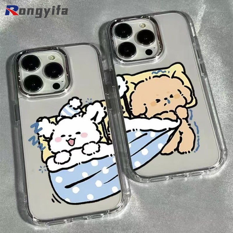 Ốp Điện Thoại Cặp Đôi Dễ Thương Trong Suốt Cho Redmi 14C 14R K70 K60 K50 Ultra Note 14 11 10 9T Pro 