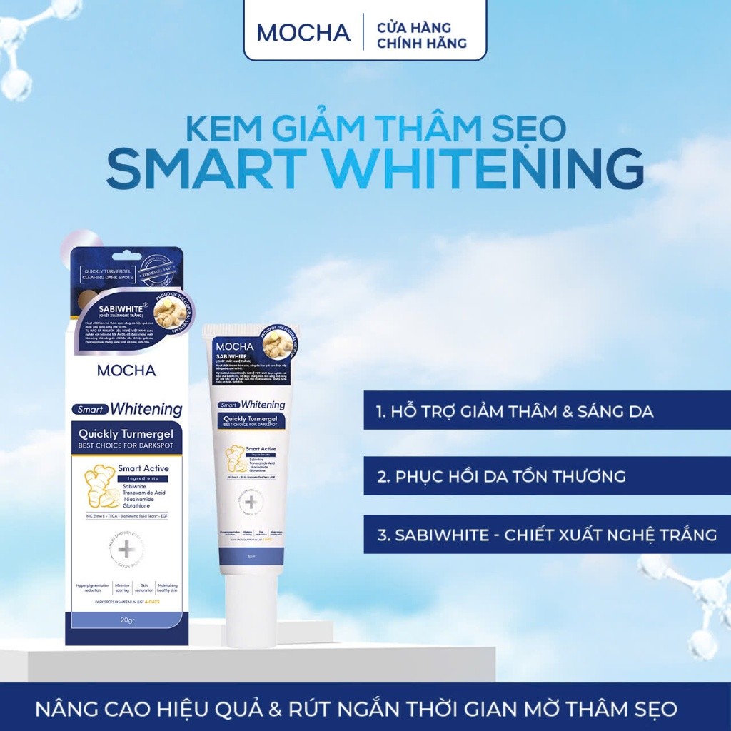 Kem Giảm Thâm Sẹo Smart Whitening chính hãng Mocha