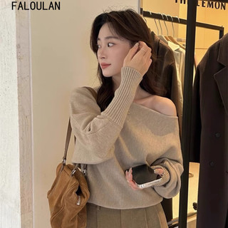 FALOULAN áo len cardigan áo khoác cardigan hàn quốc INS thời trang Korean WMY24A16L7 44Z241101