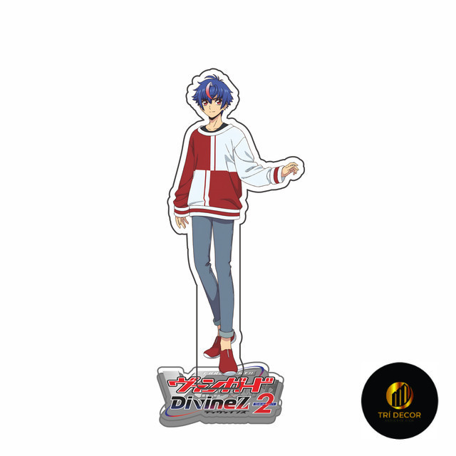 Móc Khoá, Mô Hình Standee Anime Cardfight Vanguard Sendou Aichi TOSHIKI KAI Trang Trí Bàn Học, Làm V