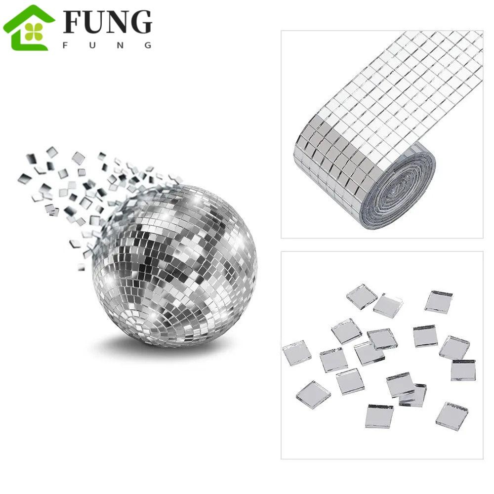 Miếng Dán Tường Âm Thanh Nổi Khảm, Nhãn Dán Thủ Công Kính Tự Dính 3D, Đảng Thủ Công Mini Gương Vuông Gạch Khảm Dán Văn Phòng