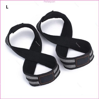  1pair Figure 8 Weight Lifting Strap DeadLift Wrist Strap for Gym Fitness Pull-up 