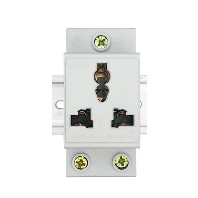 Ổ cắm 3 chấu cài thanh DIN Rail tủ điện, AC30-124 - Hãng CHINT-  ĐỊNH ĐIỆN ELECTRICAL