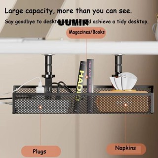 Uumir Dưới Giá Để Đồ, Khay Quản Lý Cáp Thép Carbon Không Khoan, Phụ Kiện Lưu Trữ Kệ Dưới Bàn Làm Việc Dây Sắp Xếp