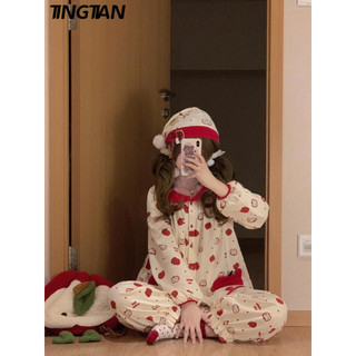 TINGTIAN set đồ nữ Đồ ngủ tinh tế classic sang trọng trendy WLT24B15E9 47Z241120