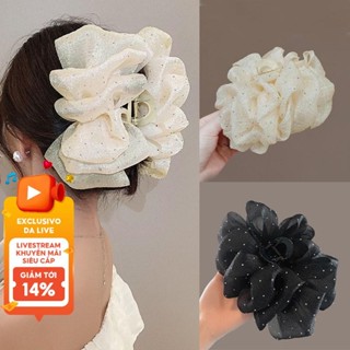 Gypsophila Nơ Kẹp Tóc Đám Mây Hai Mặt Streamer Lấy Kẹp Sau Đầu Cảm Giác Cao Cấp Tính Khí Đám Mây Cá Mập Kẹp