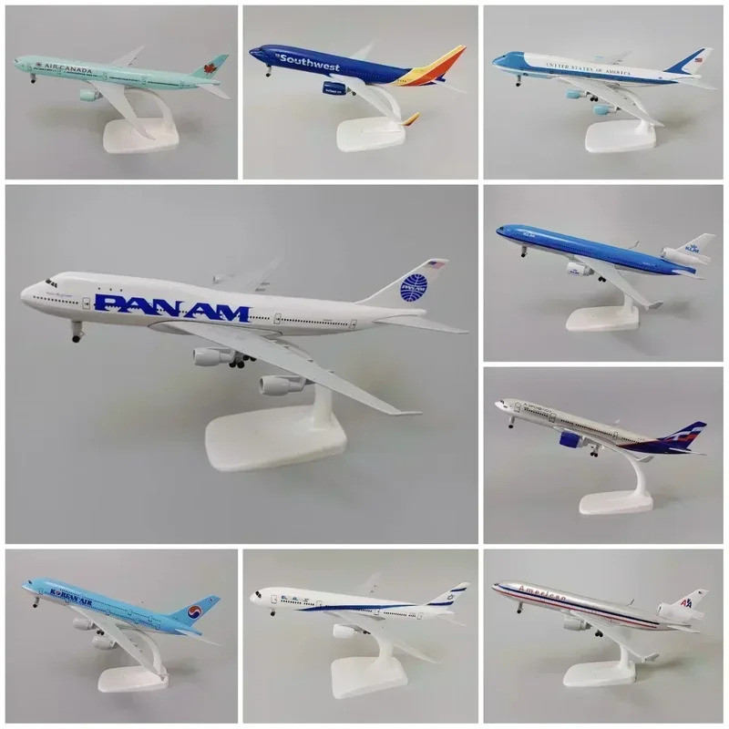 20cm Hợp Kim Kim Kim Loại USA Air PAN American World Airways PAN AM Boeing 747 B747 Diecast Máy Bay 