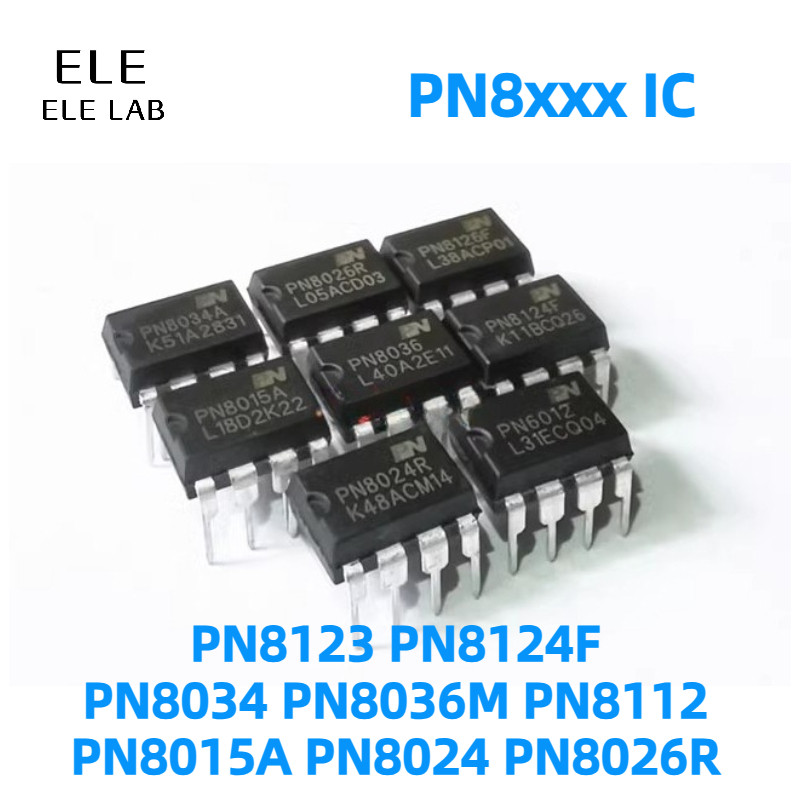 5‌/ 2 Chiếc Chính Hãng PN8015A PN8024 PN8026R PN8034 PN8036M PN812 PN8123 PN8124F DIP-7 IC Nguồn
