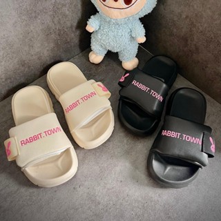 Dép Nữ Rabbit Town in thỏ dễ thương,chất liệu EVA êm chân, quai xé đế cao 4cm DéP Cao Su Slipper