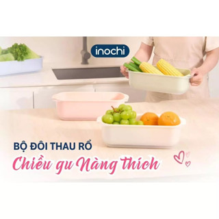 BỘ THAU RỔ CHỮ NHẬT Inochi Yoko Nhật Bản Cao Cấp Chắc Chắn Sang Trọng, Gọn Gàng An Toàn Cho Sức Khoẻ