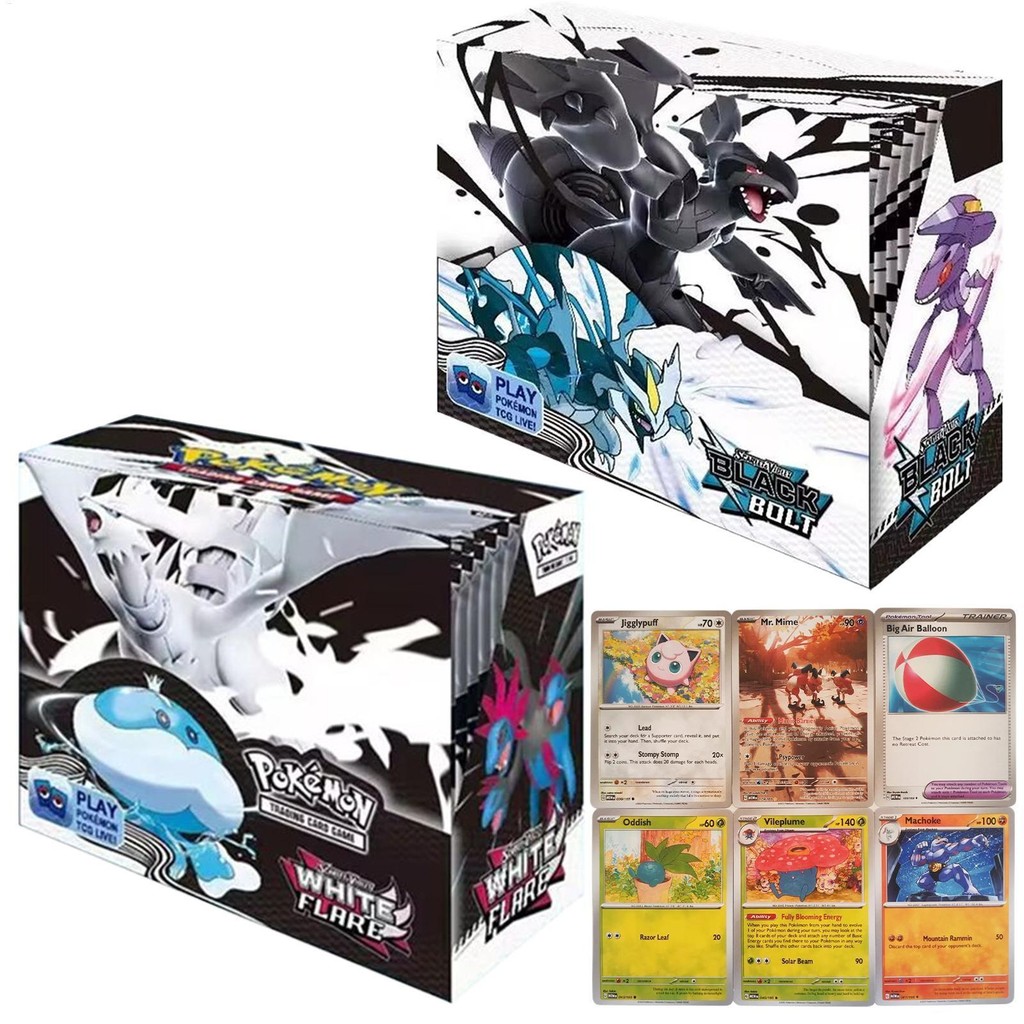 360 Chiếc Tiếng Anh Pokemon Thẻ Đen Bu Lông Trắng Pháo Sáng Hành Trình Cùng Nhau 151 Kinh Điển Tăng 