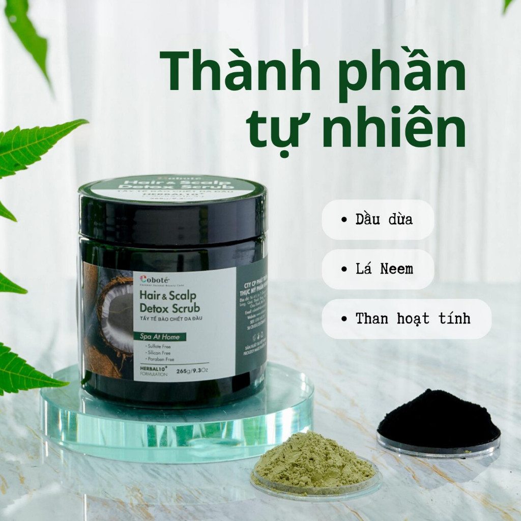 Tẩy tế bào chết da đầu Cobote Detox- 265g