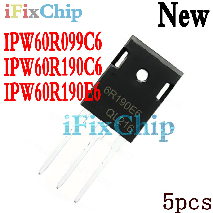 5 Chiếc Mới 6R190E6 TO247 IPW60R190E6 IPW60R099C6 6R099C6 Ipw60r099 IPW60R190C6 6R190C6 IPW60R190C6